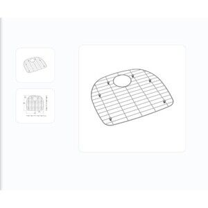 Elkay GOBG2118SS Dayton Stainless Steel 18-1/4" x 16-1/16" x 1" Bottom Grid